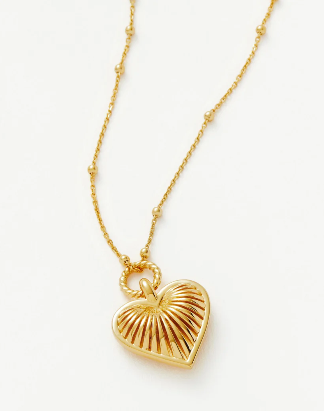Halskjeder | Ridge Heart Charm Pendant Necklace